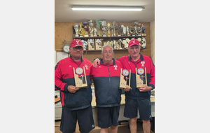 Résultats championnat triplette vétérans 2026