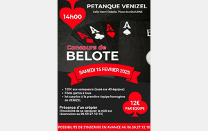 CONCOURS DE BELOTE