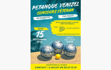 concours vétérans à Venizel le 15/09/2026